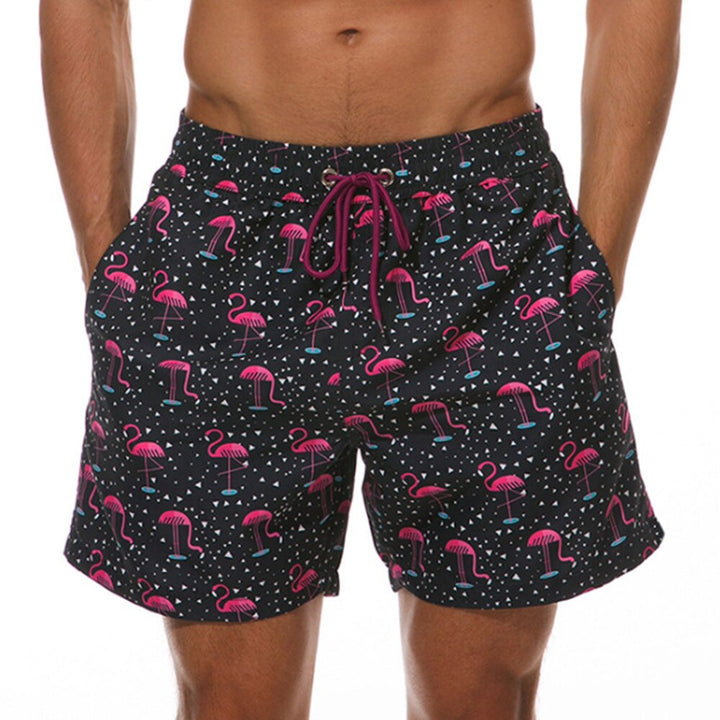 Mannen zwemshort met abstracte, opvallende prints. Stijlvolle, sneldrogende zwemkleding voor heren, perfect voor zomer.