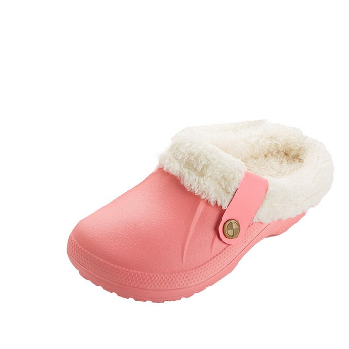 Heren waterdichte warme pantoffels, met zachte voering en stevige antislipzool.