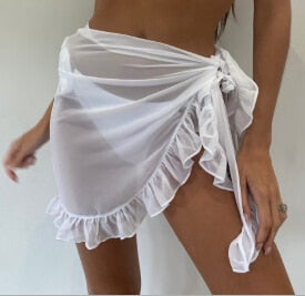 Dames bikini cover-up, de Palina pareo sjaal biedt comfort en stijl op strandvakantie.