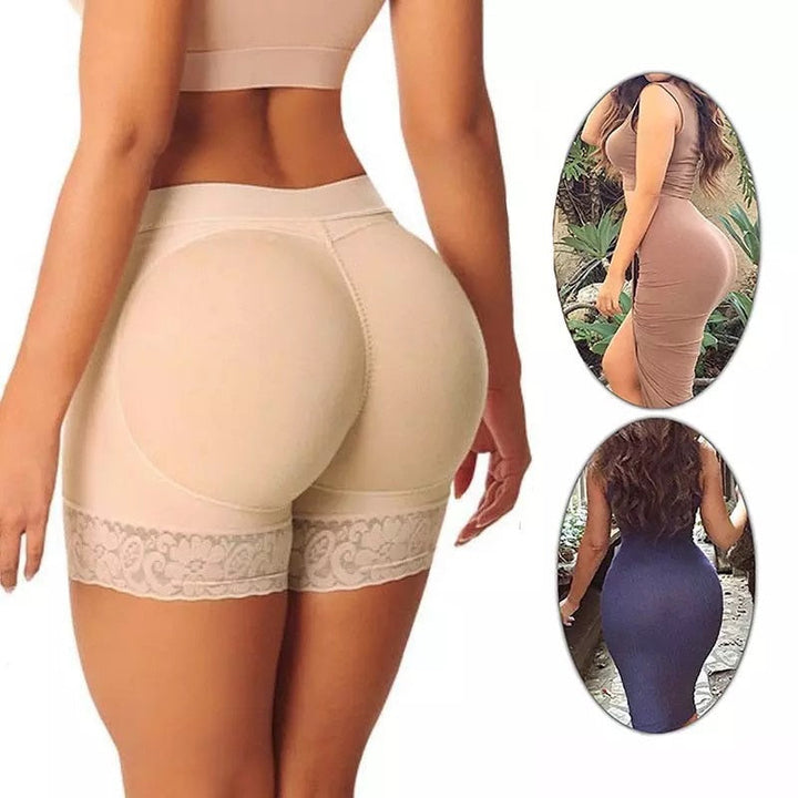 Dames butt lift slipje met vulling voor direct vollere billen. Comfortabel corrigerend ondergoed.