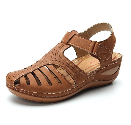 Comfortabele Elin orthopedische sandalen, verlichting bij bunions, hielspoor en platte voeten.