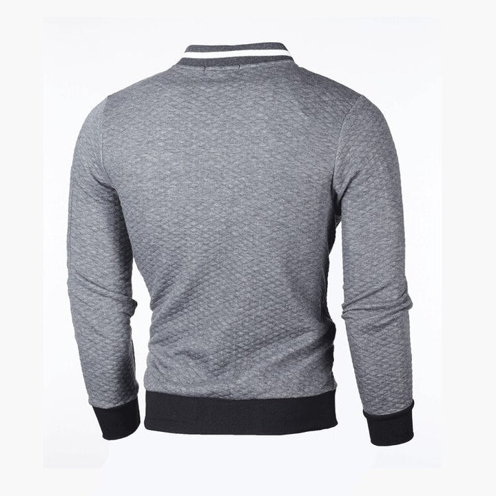 Donkerblauw heren sportvest met ruit; slimfit vest dat comfort en stijl perfect combineert.