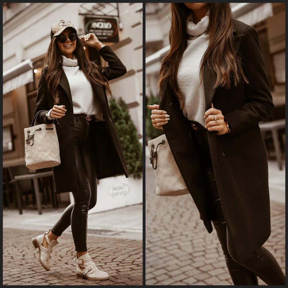 Elegante lange damesjas in diverse kleuren. Ideaal als modieuze herfst- of winterjas voor dames.