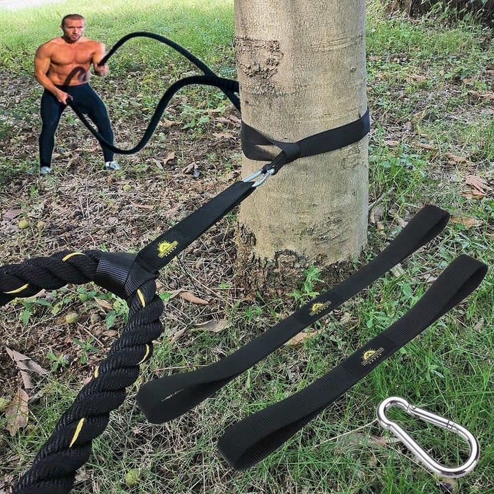 Versterk je lichaam met deze battle rope straps, ideaal voor fitness training en algemeen uithoudingsvermogen.