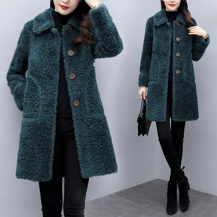 Chique lange damesjas, AlisonsJacket. Een modieuze en elegante keuze die warmte en stijl biedt voor elke vrouw.