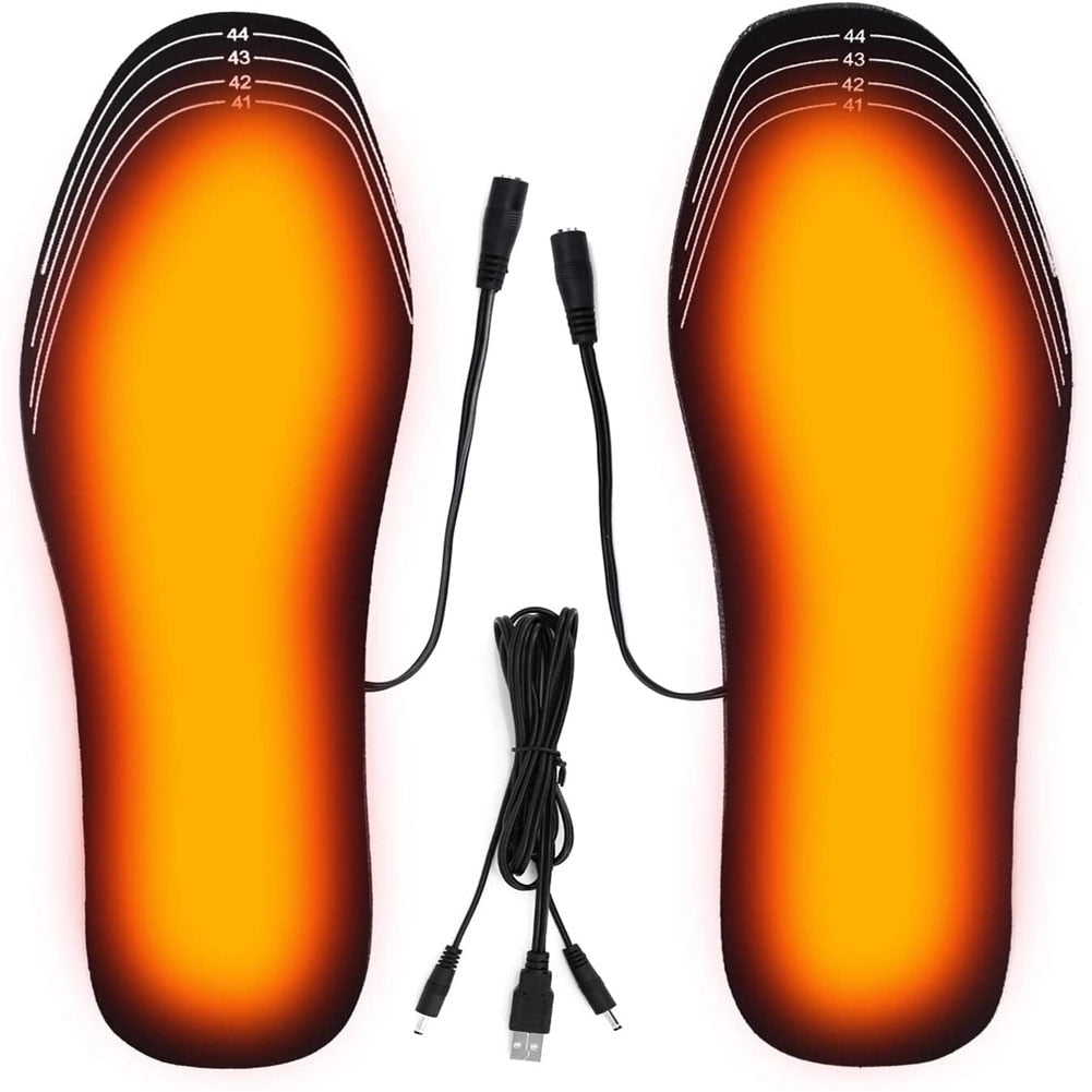 Hoogwaardige verwarmde inlegzolen voor heren, comfortabel en USB oplaadbaar voor optimale warmte.