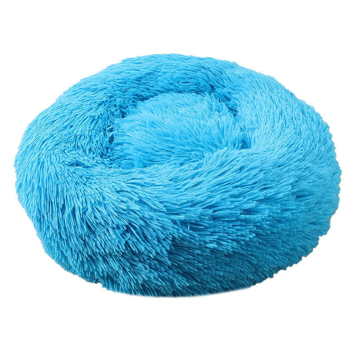 Ronde Didi Donut hondenmand van zacht pluche, ideaal comfortbed voor kleine honden en katten.