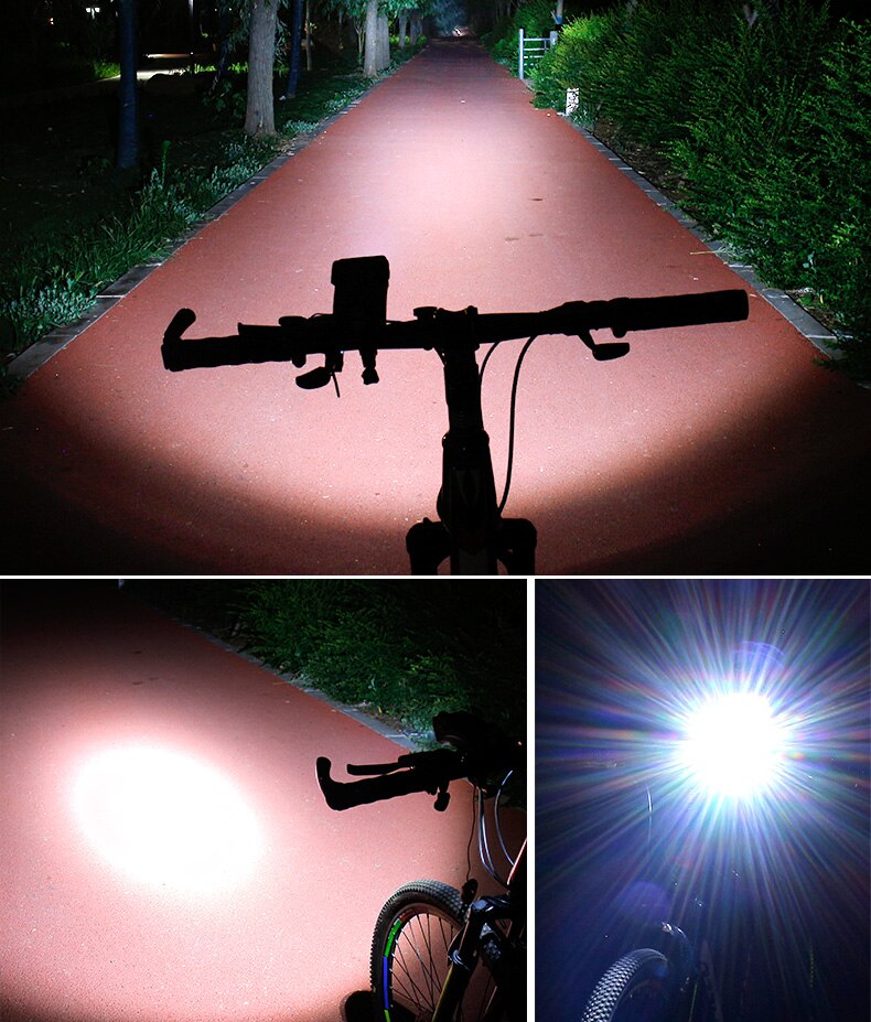 Complete fietsverlichting en krachtige claxon, gecombineerd met telefoonhouder en powerbank voor extra veiligheid en gemak.
