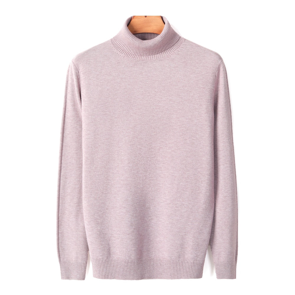 Klassieke snit heren coltrui, perfect voor een verfijnde winterse mannenmode look.