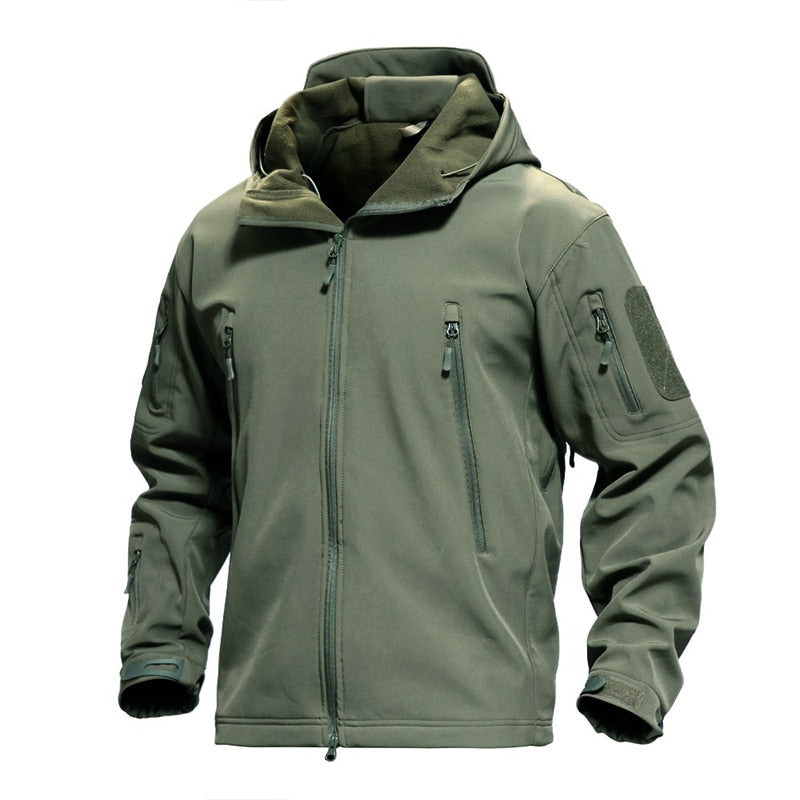Stijlvolle heren army jas, winddicht en waterafstotend, perfect als najaarsjack voor casual en outdoor mode.