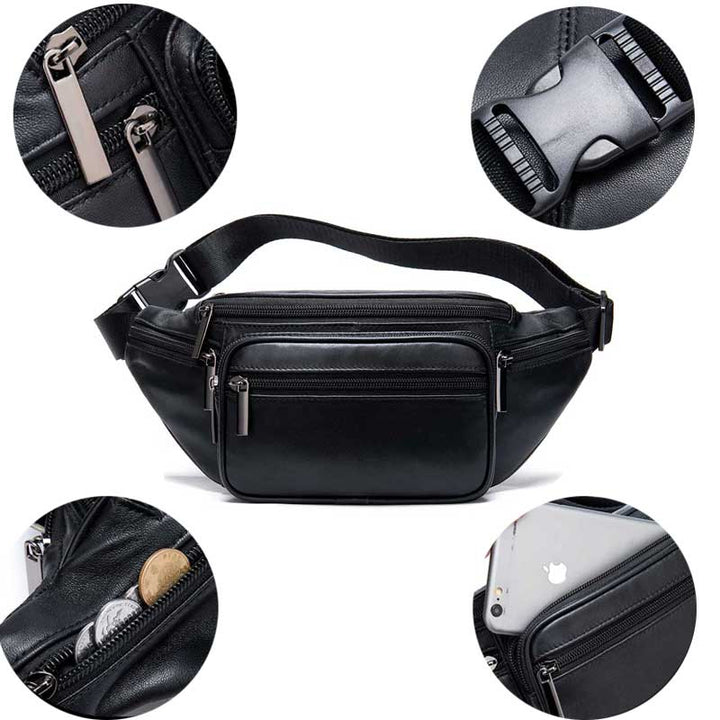 Trendy leren heren schoudertas voor de zomer, een essentieel accessoire voor elke man.