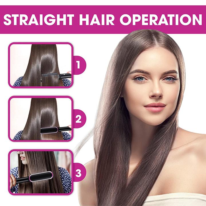 Compacte anti-pluis stijlkam voor dames. Garandeert pluisvrij, glad en glanzend haar na elke styling.
