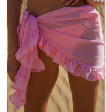 Zachte one size pareo sjaal, een comfortabele en modieuze cover-up voor dames bij het zwembad.