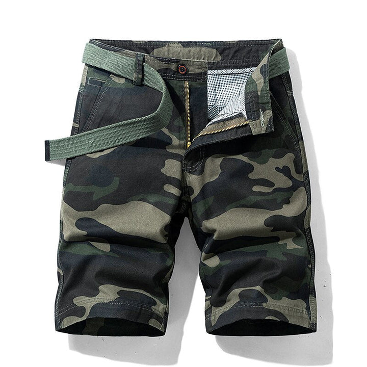 Comfortabele heren camouflage cargo shorts met zakken. Ideaal voor een casual zomerse look.