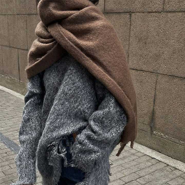 Warme wollen sjaal voor dames, een stijlvol en comfortabel winter statement. Wol.