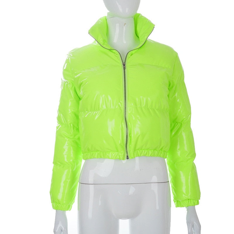 Bruine Pia pufferjack, warme en casual bomberjack winter, stijlvolle dameskleding.