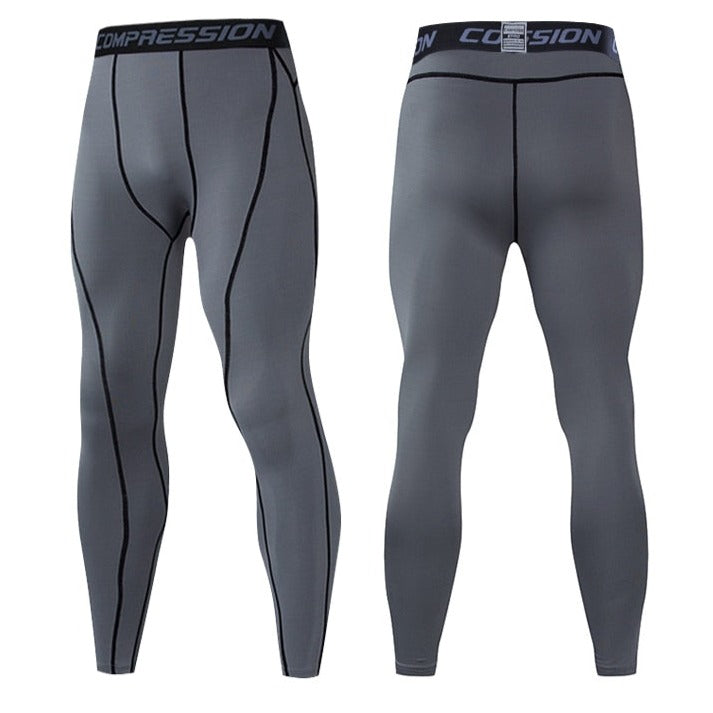 Heren activewear legging voor verbeterde prestaties, comfort en spierondersteuning.