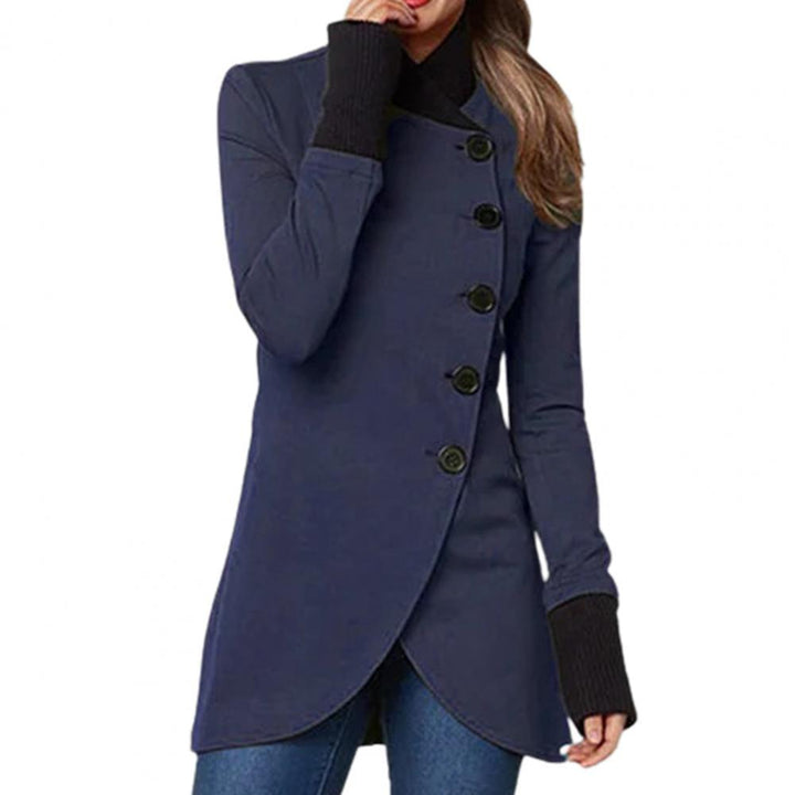 Grijze warme DiedesJacket winterjas voor dames, stijlvolle mode voor de winter. Essentiële winterkleding.