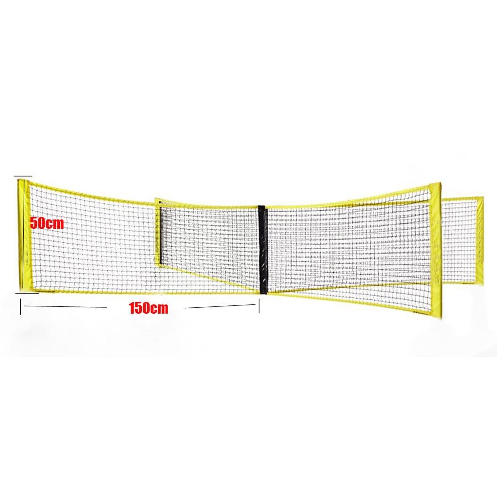 Gezins crossplay volleybal set. Perfect buitenspel en sportactiviteit voor de zomer, compact en draagbaar.