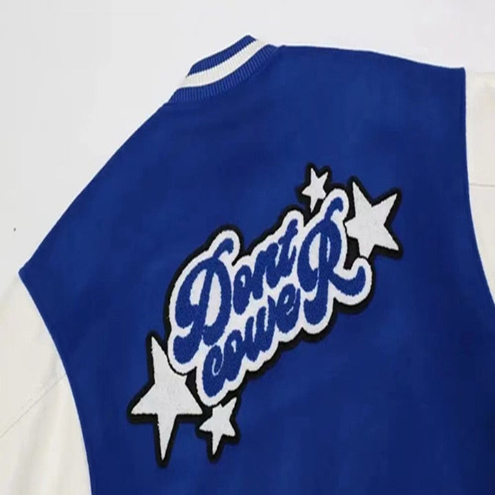 Klassiek heren baseball jack, stoere Amerikaanse mode, ideaal als warme en comfortabele bovenkleding.
