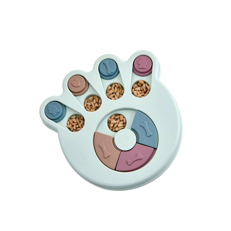 Detail van Denksport Hondentrainer MindMaze, met verstopte vakjes voor snacks en denkwerk voor honden.