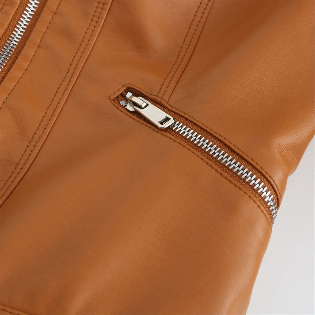 Trendy damesjack, modieuze aanvulling op je garderobe. Ritssluiting, diverse kleuren.