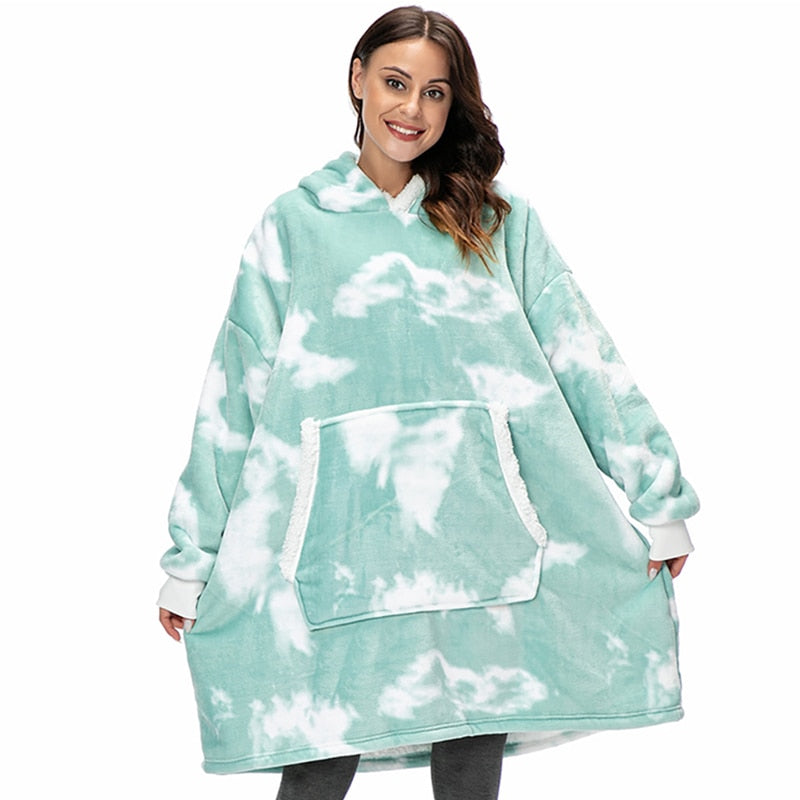 De ultieme zachte deken hoodie, ideaal voor relaxen en tv kijken.