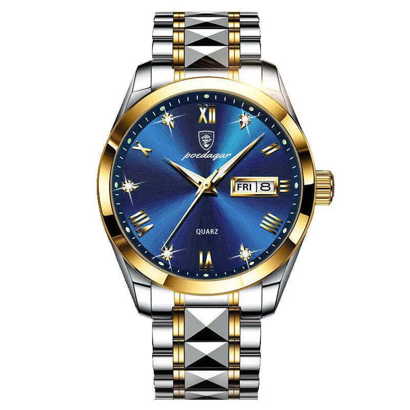 Robuust herenhorloge, waterdicht quartz model, perfect voor actieve mannen. Schokbestendig en stijlvol.