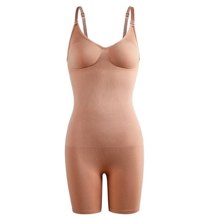 Beige TightBody™ dames bodysuit, comfortabel corrigerend ondergoed voor een slankmakend effect en basiskleding.