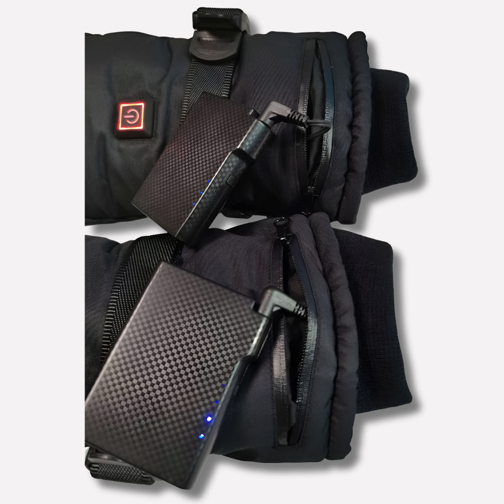 Unisex verwarmde skihandschoenen voor extreme kou. Waterbestendig, ideaal voor wintersport en outdoor activiteiten met batterij.