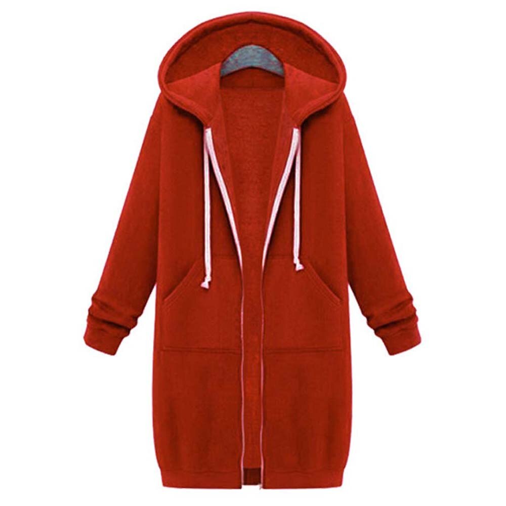 Trendy dames lange winterjas met capuchon, onmisbaar voor de moderne vrouw.