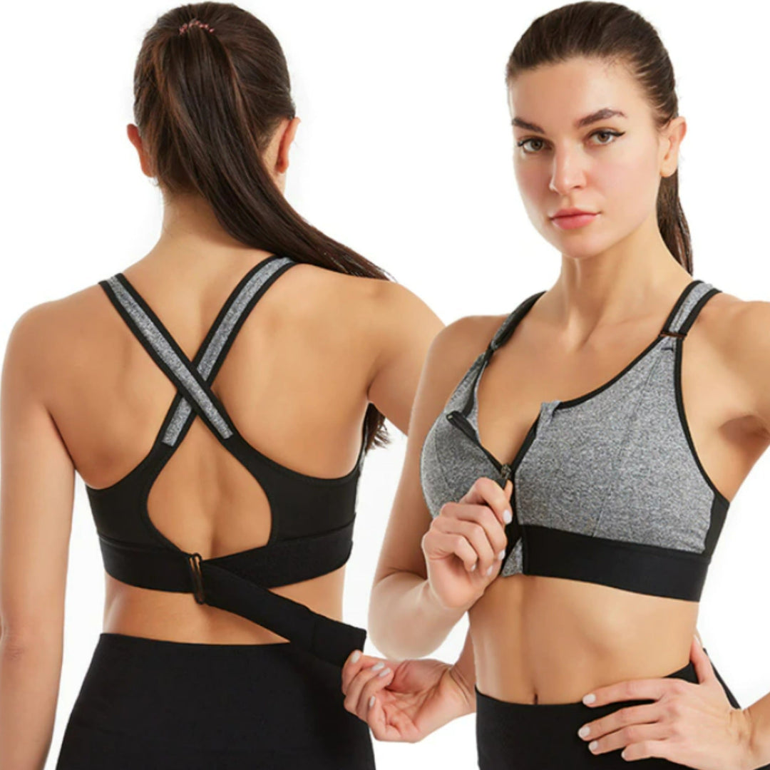 EefkesBra I No Bounce sport BH, dames anti-bounce sportbeha met optimale ondersteuning voor training en fitness.