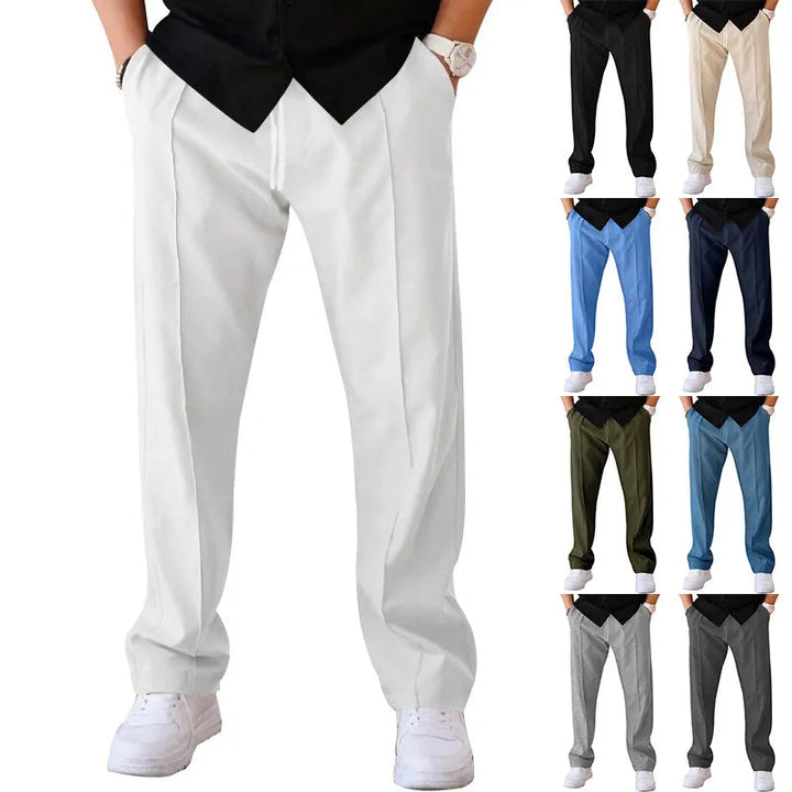 Herenbroek met flexibele pasvorm, slim fit en comfortabel. Perfect voor een stijlvolle, moderne look.