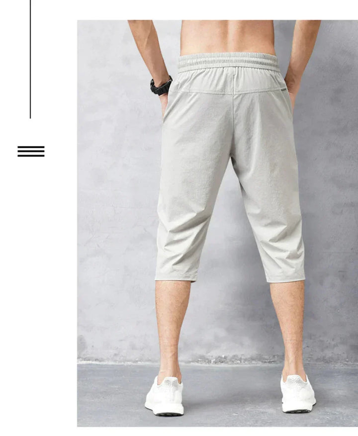 Comfortabele heren 3/4 broek van sneldrogend nylon voor optimaal draagcomfort tijdens zomerse avonturen.