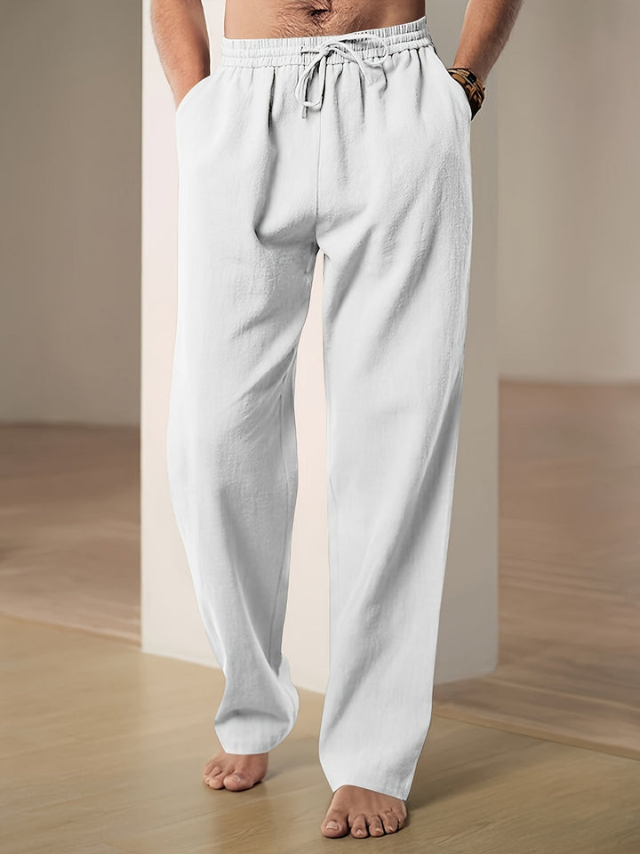 Stijlvolle heren casual broek met ademend comfort, ideaal voor zomerse dagen en vrije tijd.
