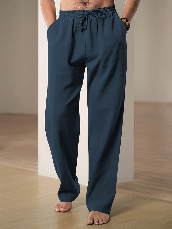 Losse pasvorm herenbroek, ademend en comfortabel, geeft een moeiteloos stijlvolle casual look.
