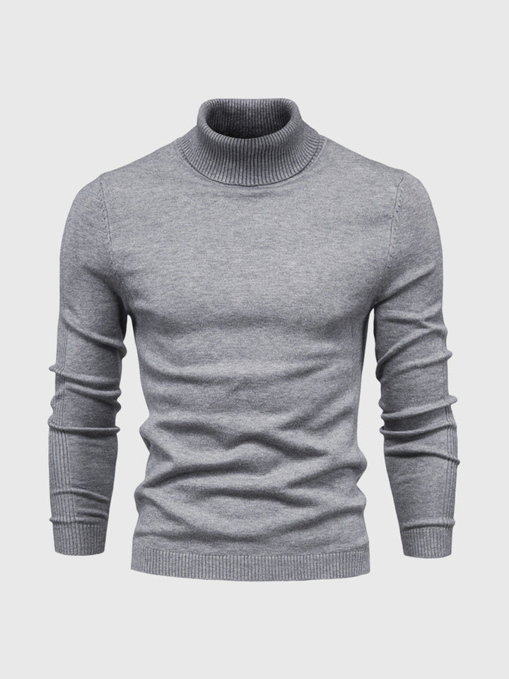 Zachte heren pullover, coltrui model met lange mouw voor optimaal comfort en warmte.