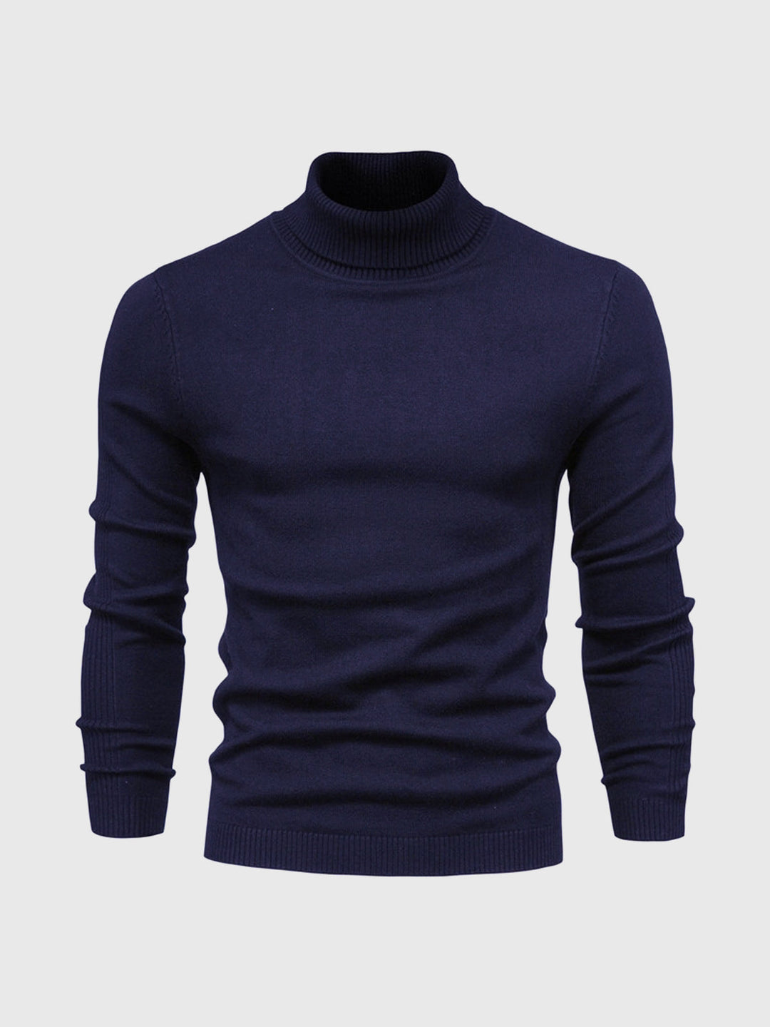 Casual heren coltrui met lange mouw, comfortabel en makkelijk te combineren voor herfst.