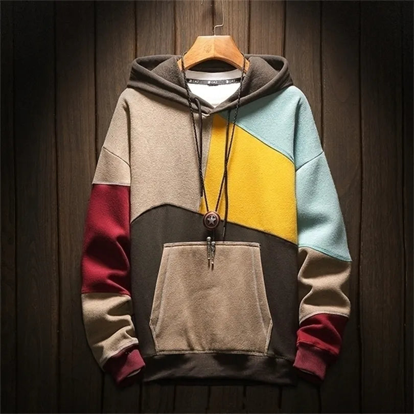Heren loose-fit hoodie met capuchon, ideaal voor casual comfort en relaxte dagen.