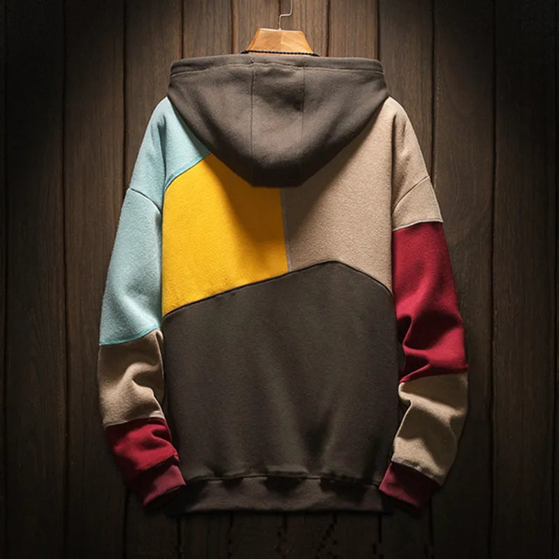 Comfortabele loose-fit heren hoodie met capuchon, perfect voor streetwear en winterse lagen.