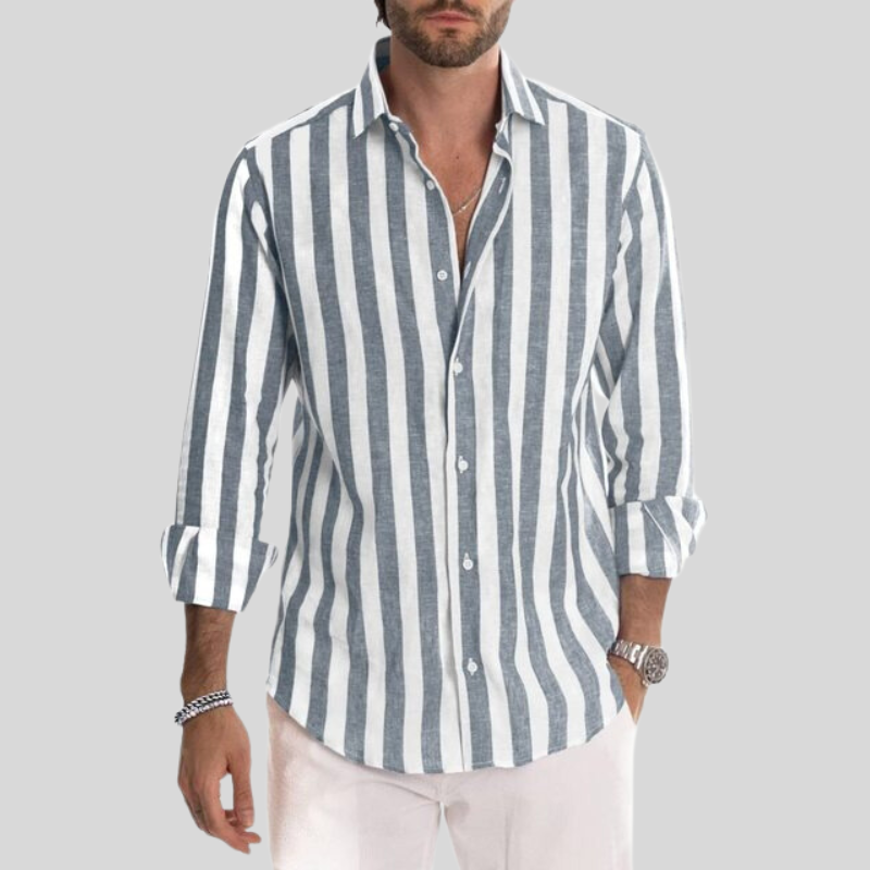 Stijlvol heren overhemd relaxed fit, ideaal voor zomer mode, vakantie of casual gelegenheden.