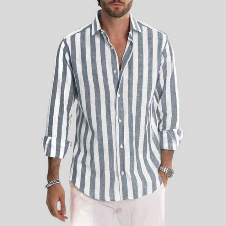 Stijlvol heren overhemd relaxed fit, ideaal voor zomer mode, vakantie of casual gelegenheden.