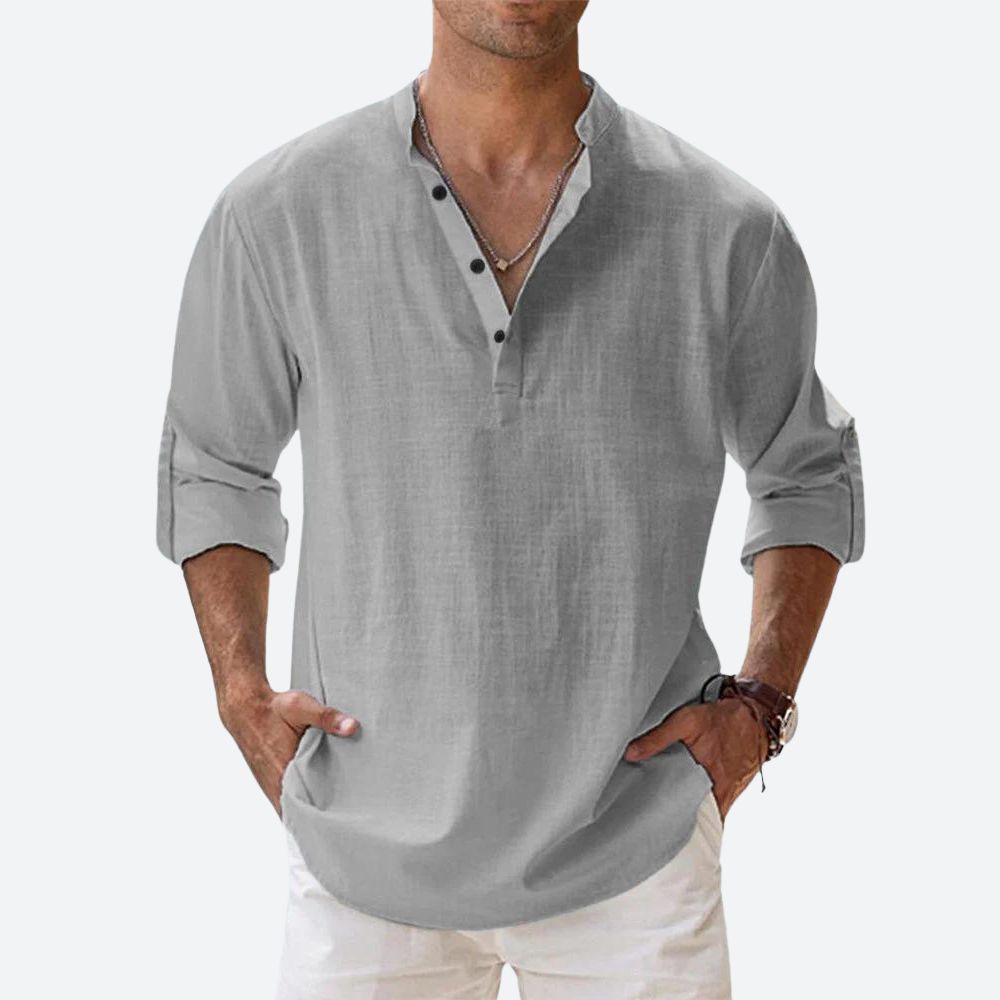 Modern slim-fit overhemd voor heren, stijlvol en comfortabel. Geschikt voor kantoor en casual gelegenheden.