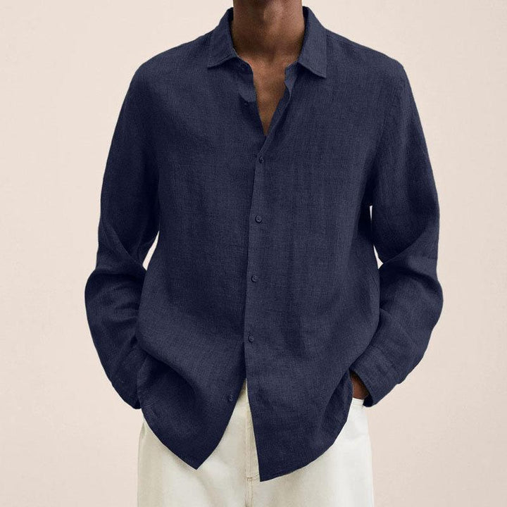 Oversized heren overhemd in casual stijl, comfortabel voor dagelijkse kleding. Perfect voor herfst & winter.
