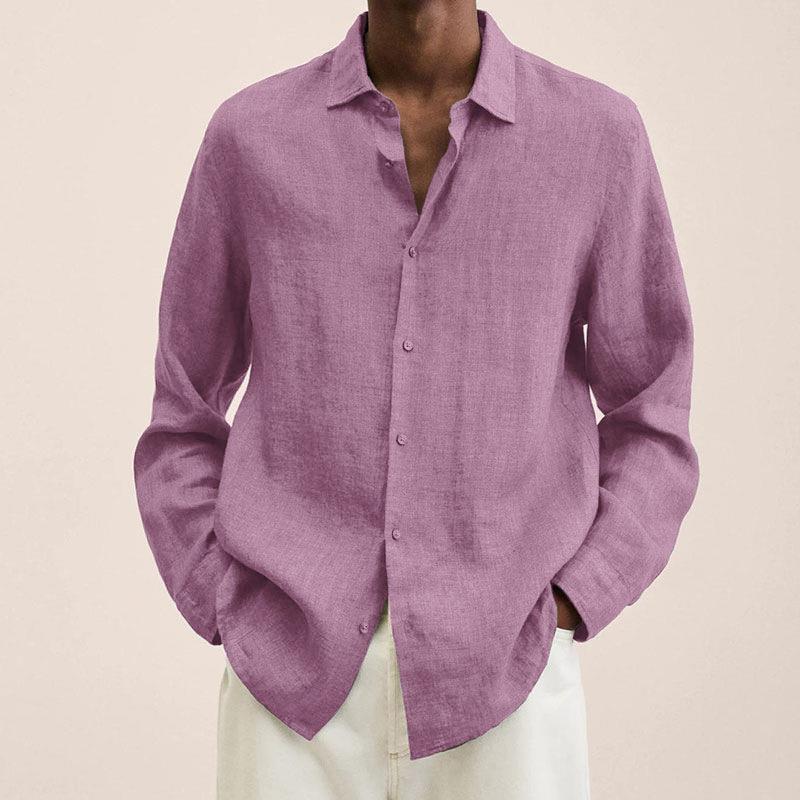 Heren overhemd met losse pasvorm, oversized en stijlvol. Casual comfort voor herfst en winter. Machinewasbaar.