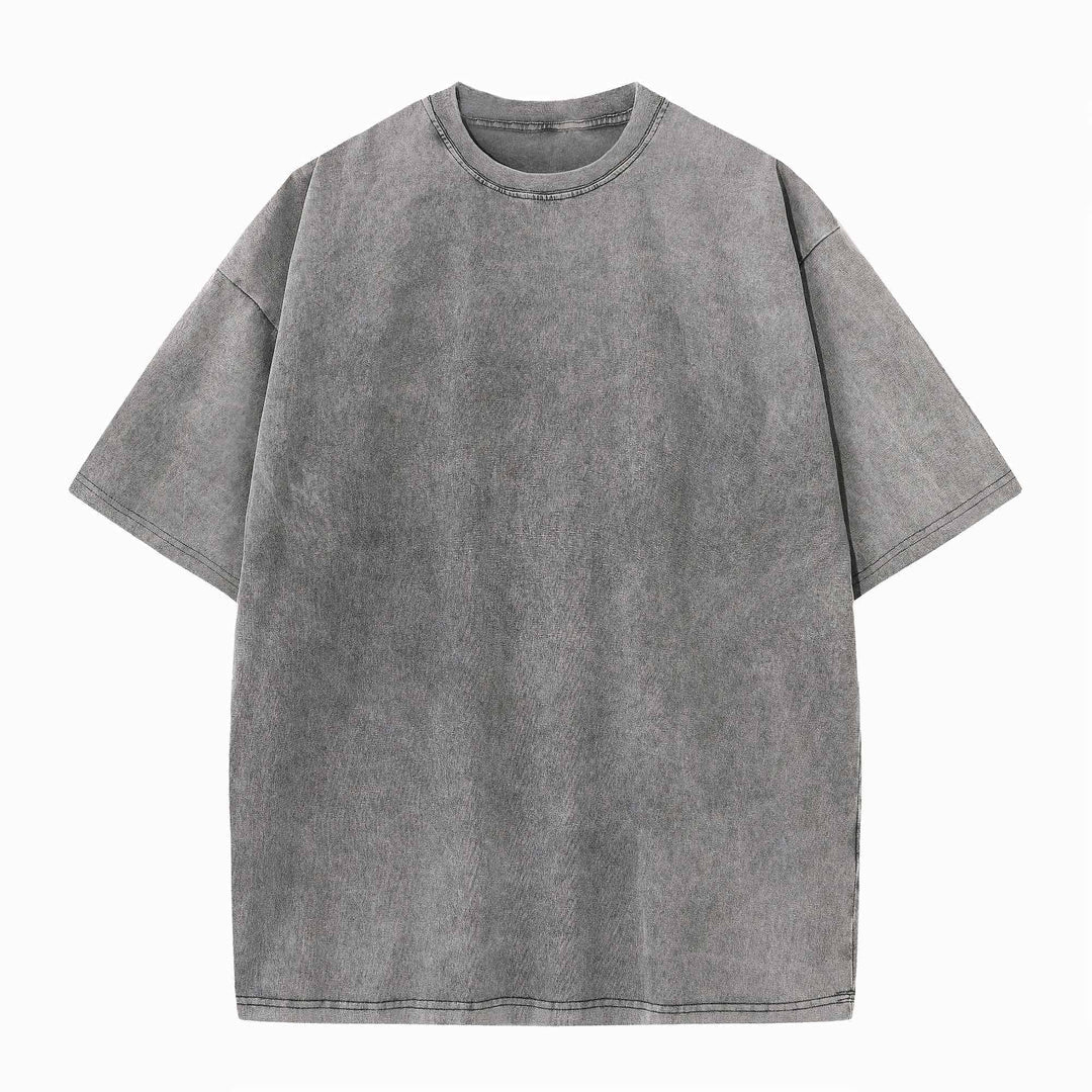 Collectie van 5 casual oversized heren T-shirts, zachte stof, perfect voor dagelijks comfort.