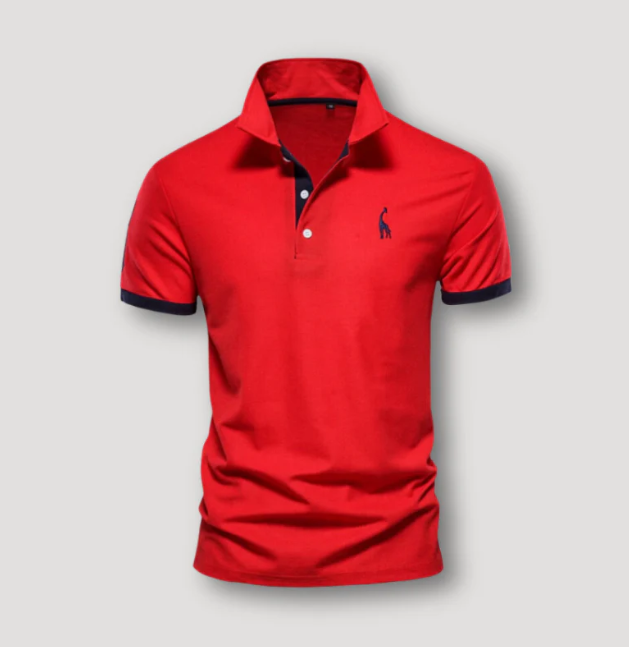 Wit heren polo shirt met korte mouwen, perfect voor de zomer. Casual en netjes te dragen, veelzijdig en comfortabel.