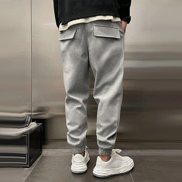 Casual heren vrijetijdsbroek, slim fit model met zakken, uitstekend voor dagelijks comfort.