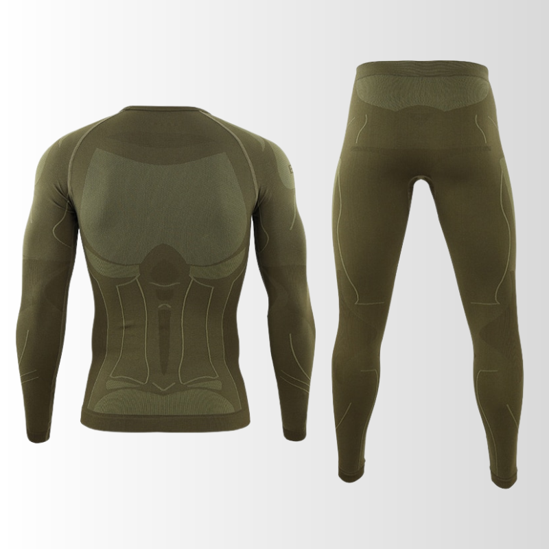 Heren warm ondergoed set met lange mouwen, essentieel voor koude winterdagen en outdoor avonturen.