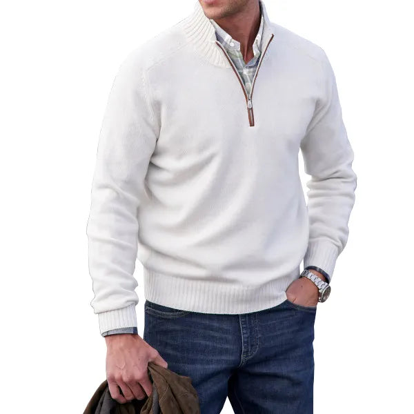 Heren trui met rits, comfortabel en stijlvol. Perfecte herenmode voor casual en elegante looks.